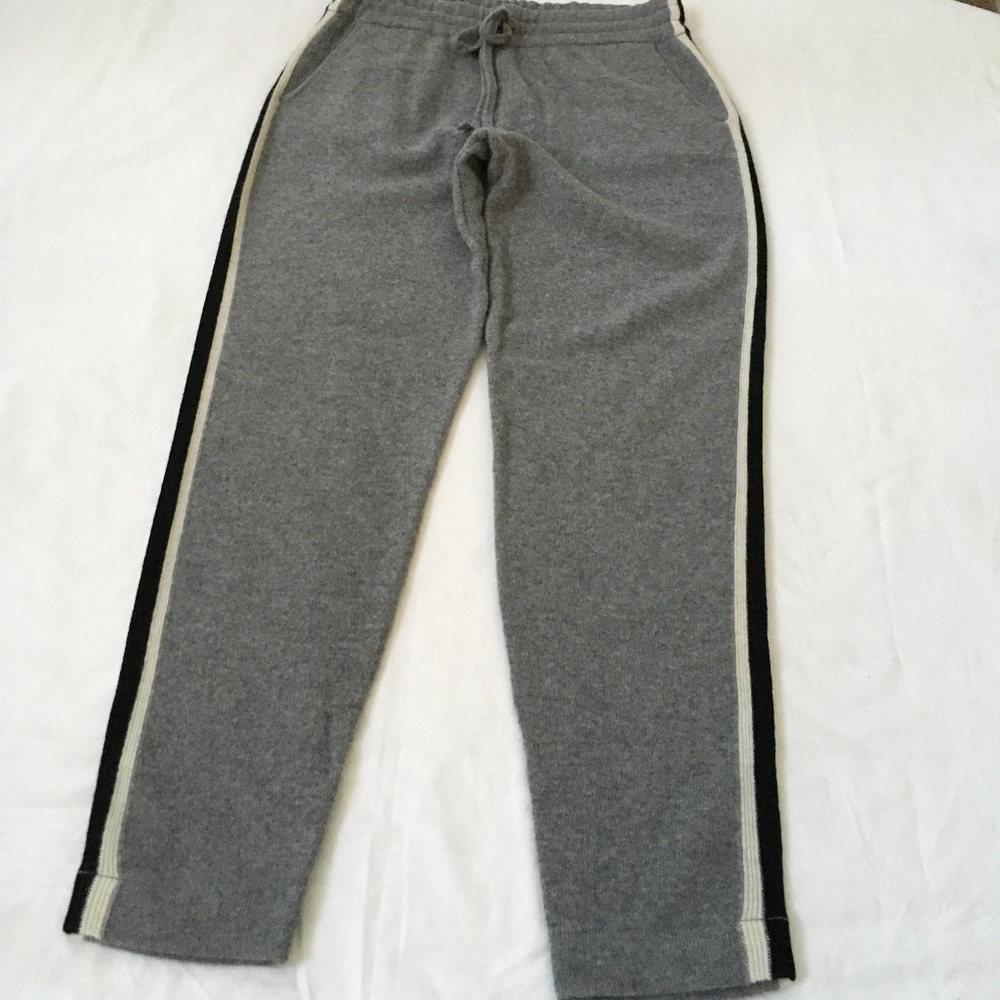 NWT BLOOMINGDALES 100% Cashmere Lounge Pants Medium Grey